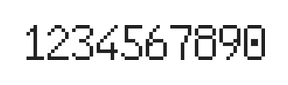 6×10数字点阵字体 ddN610AB0206