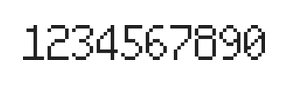 6×10数字点阵字体 ddN610AB0213