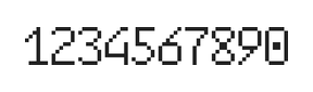 6×10数字点阵字体 ddN610AB0228