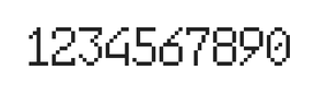 6×10数字点阵字体 ddN610AB0246