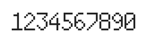 6×10数字点阵字体 ddN610AB0302