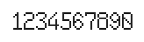 6×10数字点阵字体 ddN610AB0321