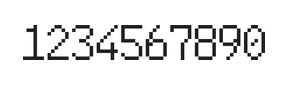 6×10数字点阵字体 ddN610AB0329