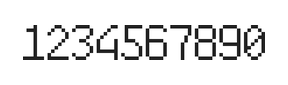 6×10数字点阵字体 ddN610AB0353