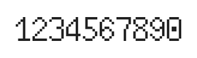 6×10数字点阵字体 ddN610AB0371