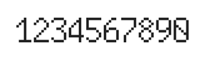 6×10数字点阵字体 ddN610AB0398