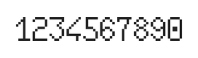 6×10数字点阵字体 ddN610AB0406