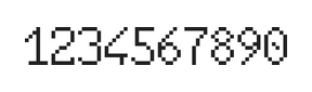 6×10数字点阵字体 ddN610AB0413