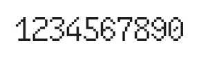 6×10数字点阵字体 ddN610AB0428