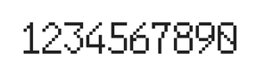 6×10数字点阵字体 ddN610AB0429