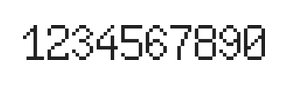 6×10数字点阵字体 ddN610AB0441