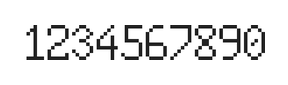 6×10数字点阵字体 ddN610AB0451