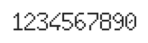 6×10数字点阵字体 ddN610AB0466