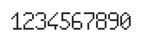 6×10数字点阵字体 ddN610AB0502