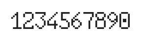 6×10数字点阵字体 ddN610AB0506