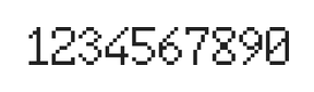 6×10数字点阵字体 ddN610AB0515