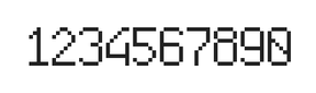 6×10数字点阵字体 ddN610AB0522