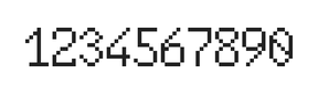 6×10数字点阵字体 ddN610AB0525
