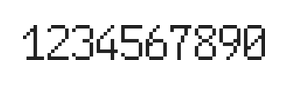 6×10数字点阵字体 ddN610AB0560