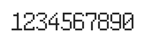 6×10数字点阵字体 ddN610AB0563
