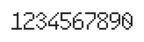 6×10数字点阵字体 ddN610AB0569