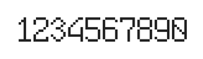 6×10数字点阵字体 ddN610AB0593