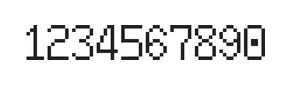 6×10数字点阵字体 ddN610AB0606