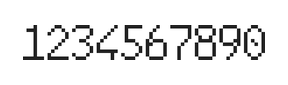 6×10数字点阵字体 ddN610AB0616