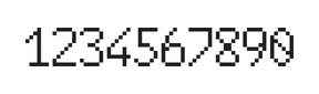 6×10数字点阵字体 ddN610AB0617