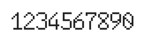 6×10数字点阵字体 ddN610AB0618
