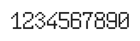 6×10数字点阵字体 ddN610AB0645