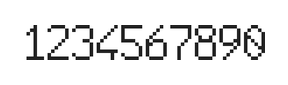 6×10数字点阵字体 ddN610AB0646