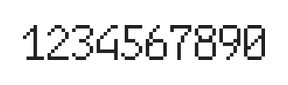 6×10数字点阵字体 ddN610AB0658