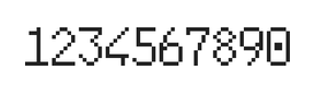 6×10数字点阵字体 ddN610AB0661