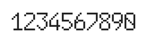 6×10数字点阵字体 ddN610AB0665