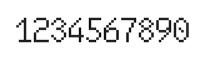 6×10数字点阵字体 ddN610AB0675