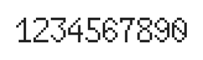 6×10数字点阵字体 ddN610AB0677