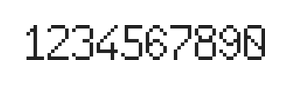 6×10数字点阵字体 ddN610AB0693