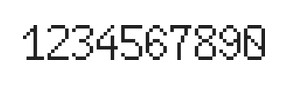 6×10数字点阵字体 ddN610AB0737