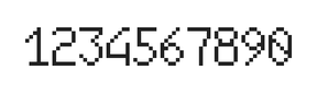 6×10数字点阵字体 ddN610AB0746