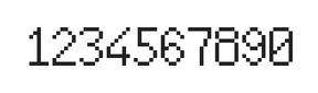 6×10数字点阵字体 ddN610AB0753