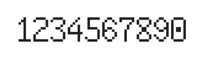 6×10数字点阵字体 ddN610AB0754