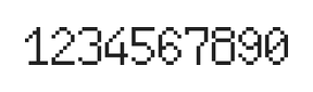 6×10数字点阵字体 ddN610AB0761