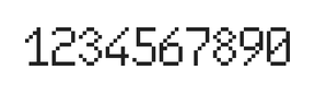 6×10数字点阵字体 ddN610AB0766