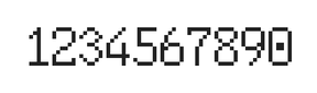 6×10数字点阵字体 ddN610AB0785