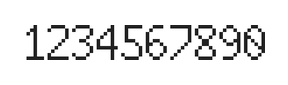 6×10数字点阵字体 ddN610AB0786