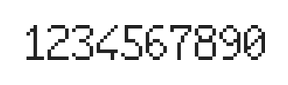 6×10数字点阵字体 ddN610AB0797