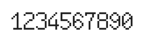 6×10数字点阵字体 ddN610AB0802