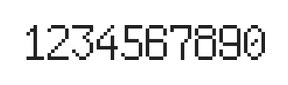 6×10数字点阵字体 ddN610AB0808