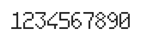 6×10数字点阵字体 ddN610AB0815